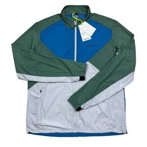 Craft Men's ADV Essence Wind Jacket Full Zip Moss Fluid Blue Green Size XL
